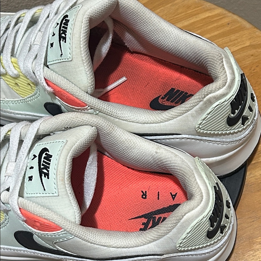 Nike Air Max 90 White Barely Green Bright Mango 🥭 - Picture 5 of 6
